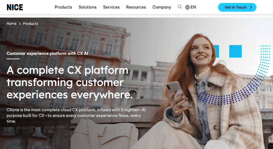 NICE call center performance management software