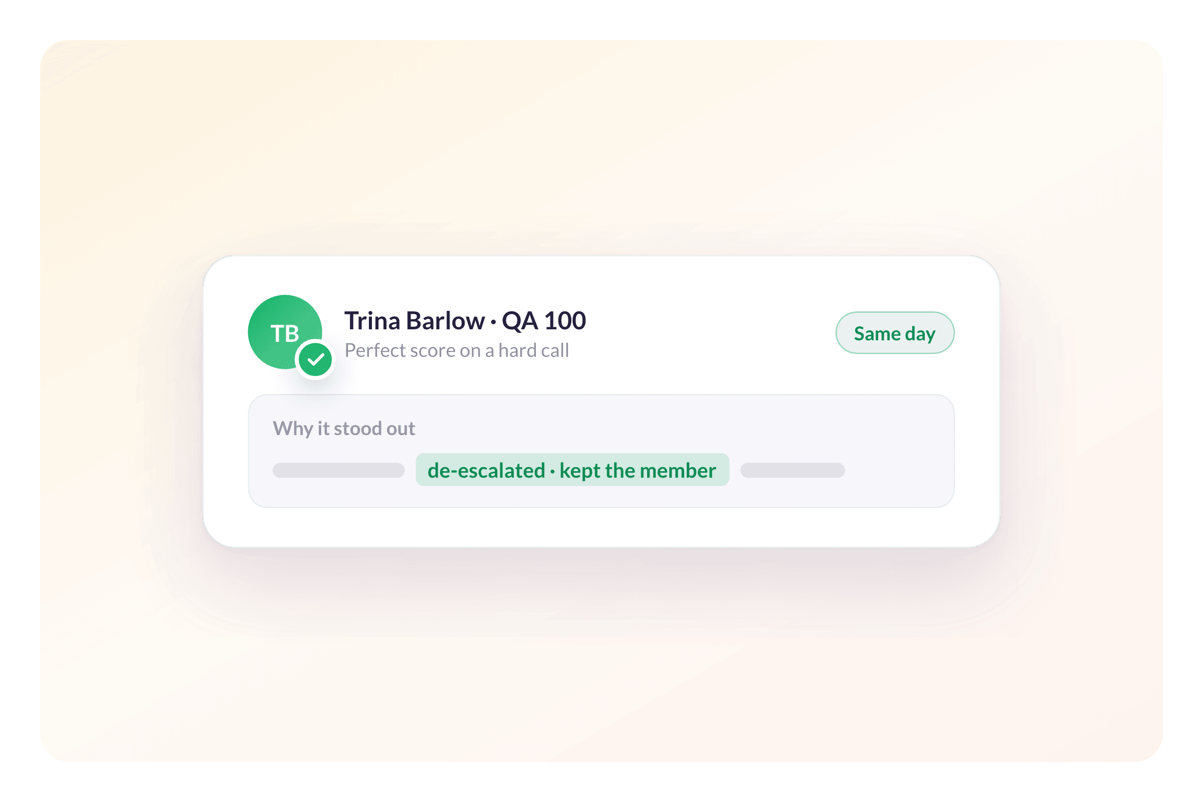 Turn Quality Wins Into Same-Day Recognition