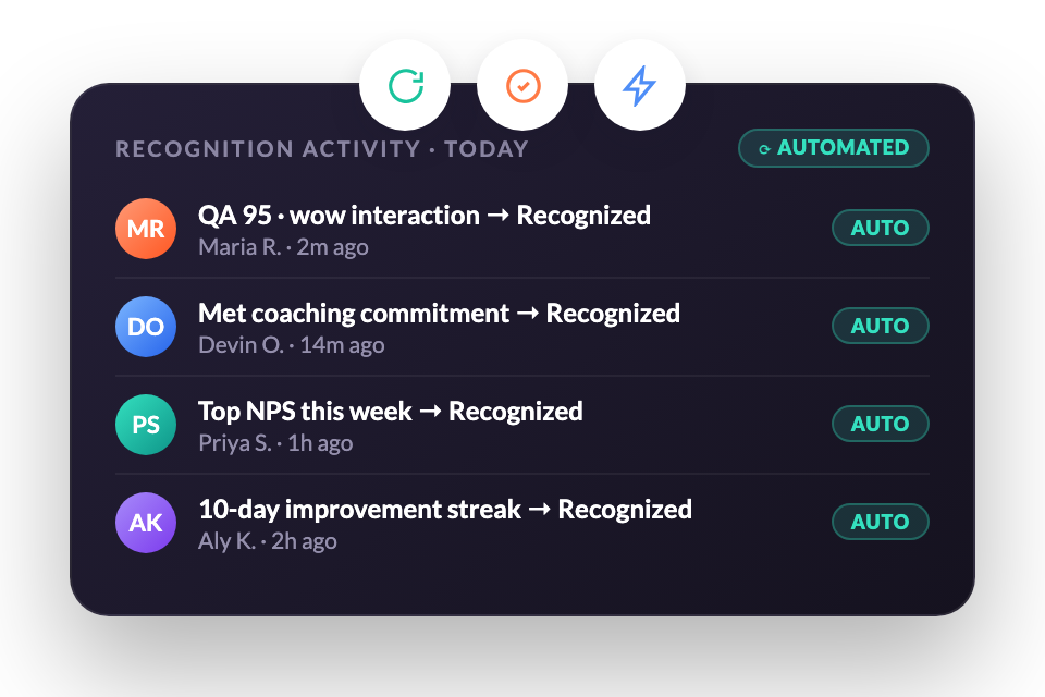 Trigger Recognition the Moment It's Earned, at Scale