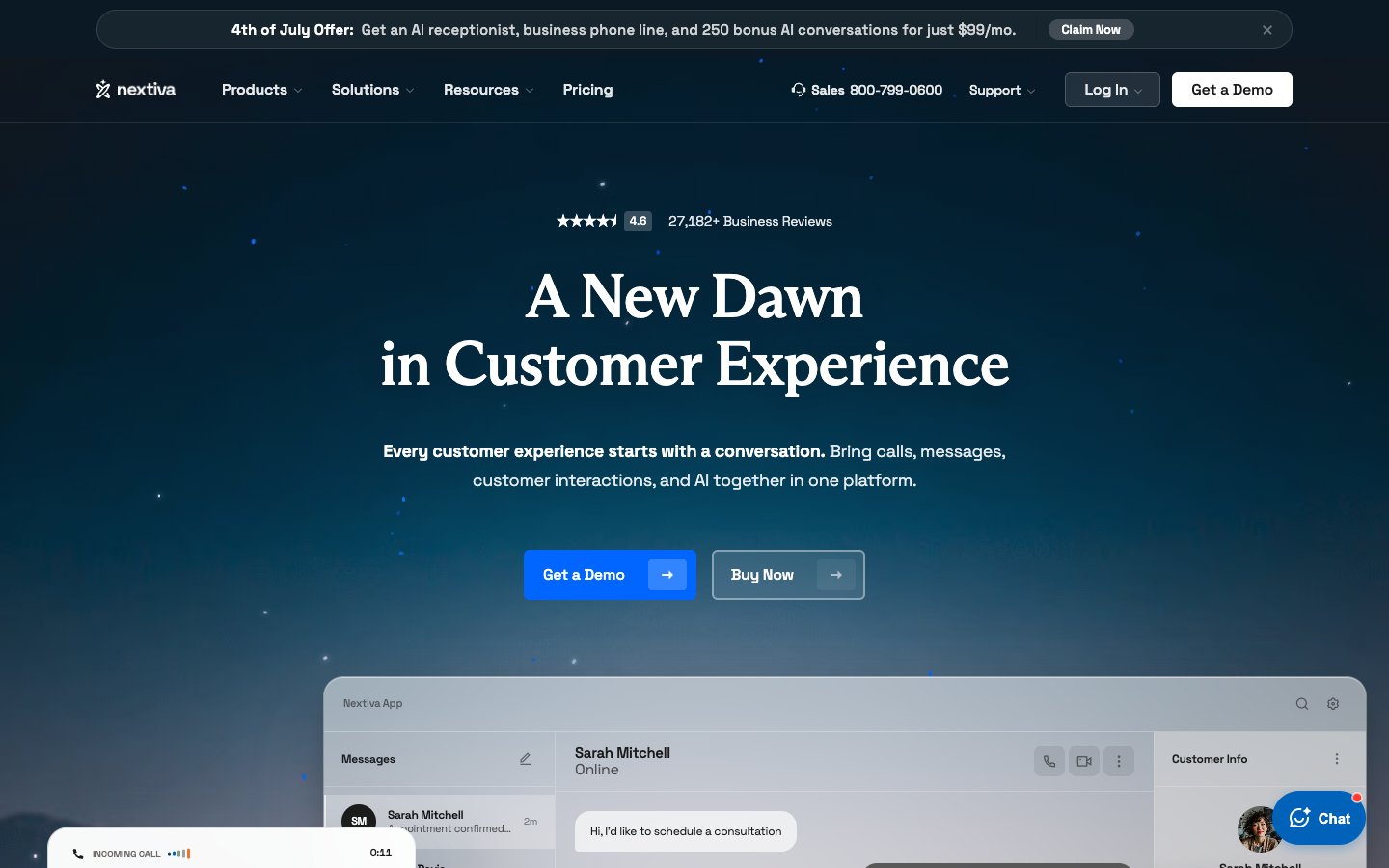 Nextiva call center performance management software
