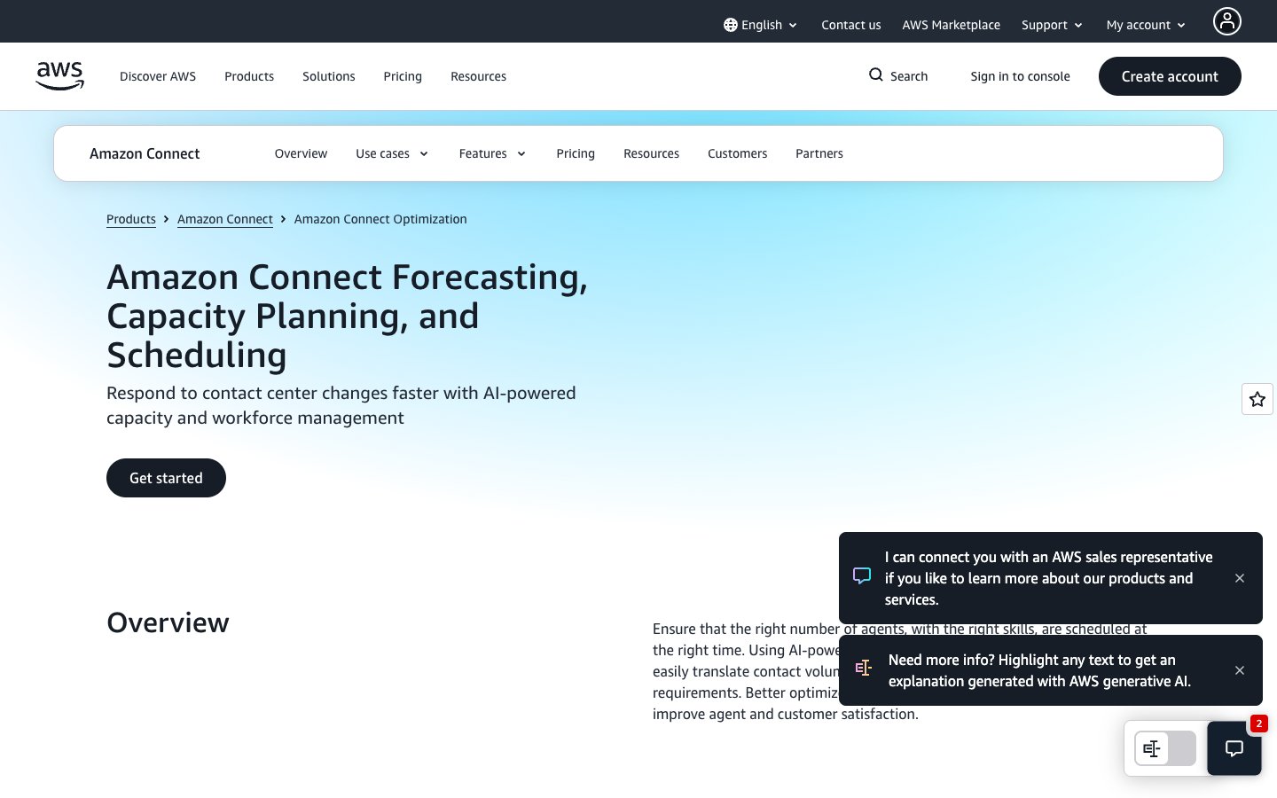 Amazon Connect Workforce Management (WFM) Software