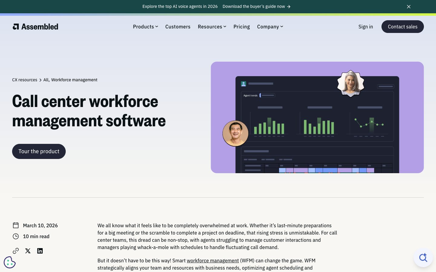 Assembled Workforce Management (WFM) Software