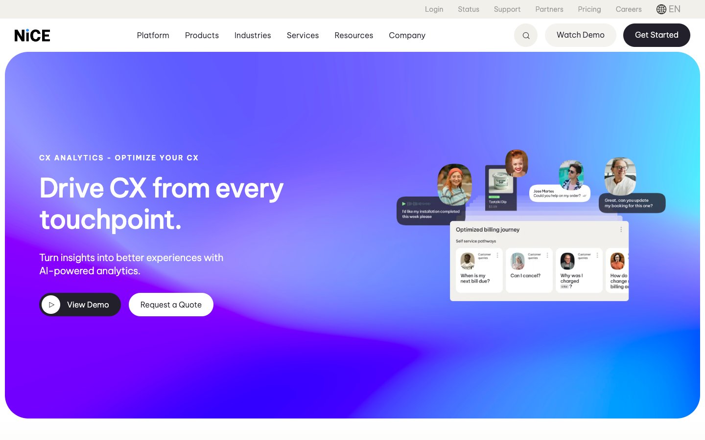NICE CXone Contact Center as a Service (CCaaS) Software